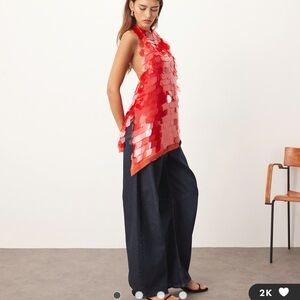 ARRANGE Asos sequin halter Top ASOS • NFS LOOKING FOR MEDIUM